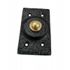 "Zimran" Black Antique Iron Rectangular Bell Push